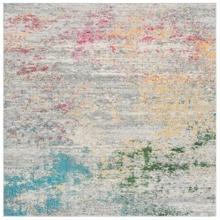 Safavieh 9 x 9 ft. Madison 400 Square Area Rug Grey & Gold MAD440F-9SQ